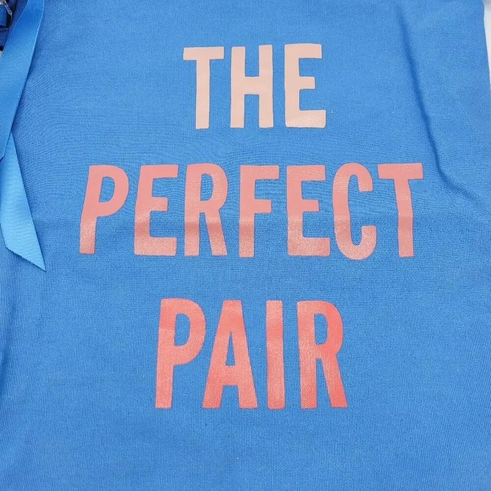 Kate Spade Blue Drawstring Cloth Travel Bags Wash, Wear, Baubles & Perfect Pair